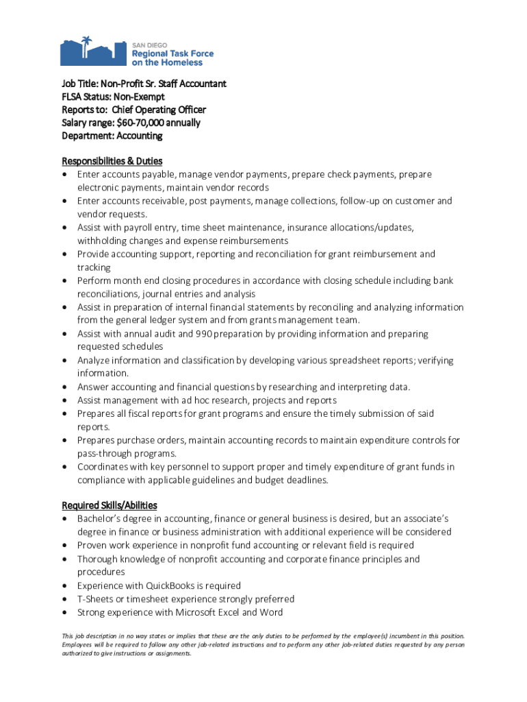 Fillable Online connecteam.comcommon-nonprofit-job-titlesCommon ...