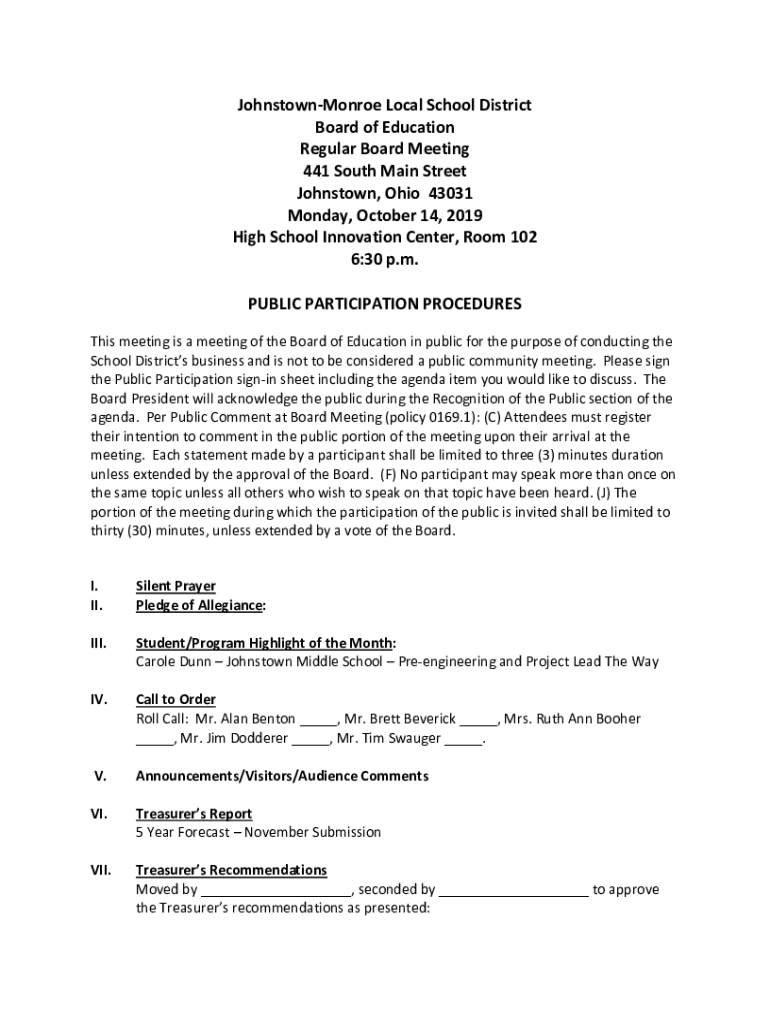 Fillable Online 200 LEAFY DELL ROAD Johnstown High School Fax Email