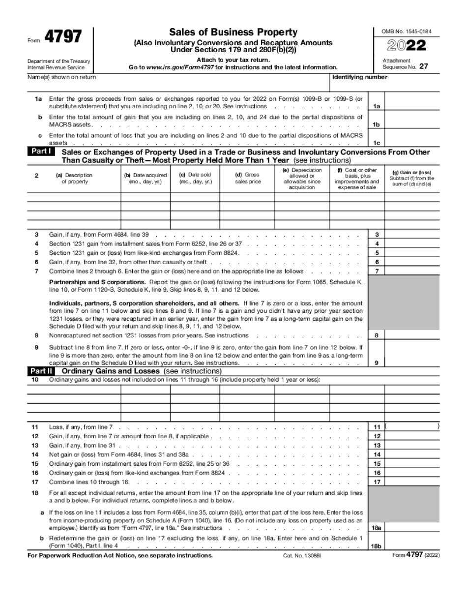 Form 4797 instructions