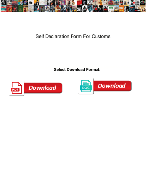 Fillable Online Example of Self Declaration Form - Templates ...