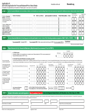 Fillable Online Free &amp; Reduced Lunch Application 21-22.pdf Fax Email ...