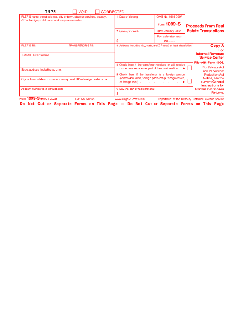 1099s 2022 form