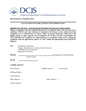 How to Submit an Employment Discrimination Complaint - TexasComplaint of Discrimination - dhrm.virginia.govHow to Submit an Employment Discrimination Complaint - TexasHow to Submit an Employment Discrimination Complaint - Texas