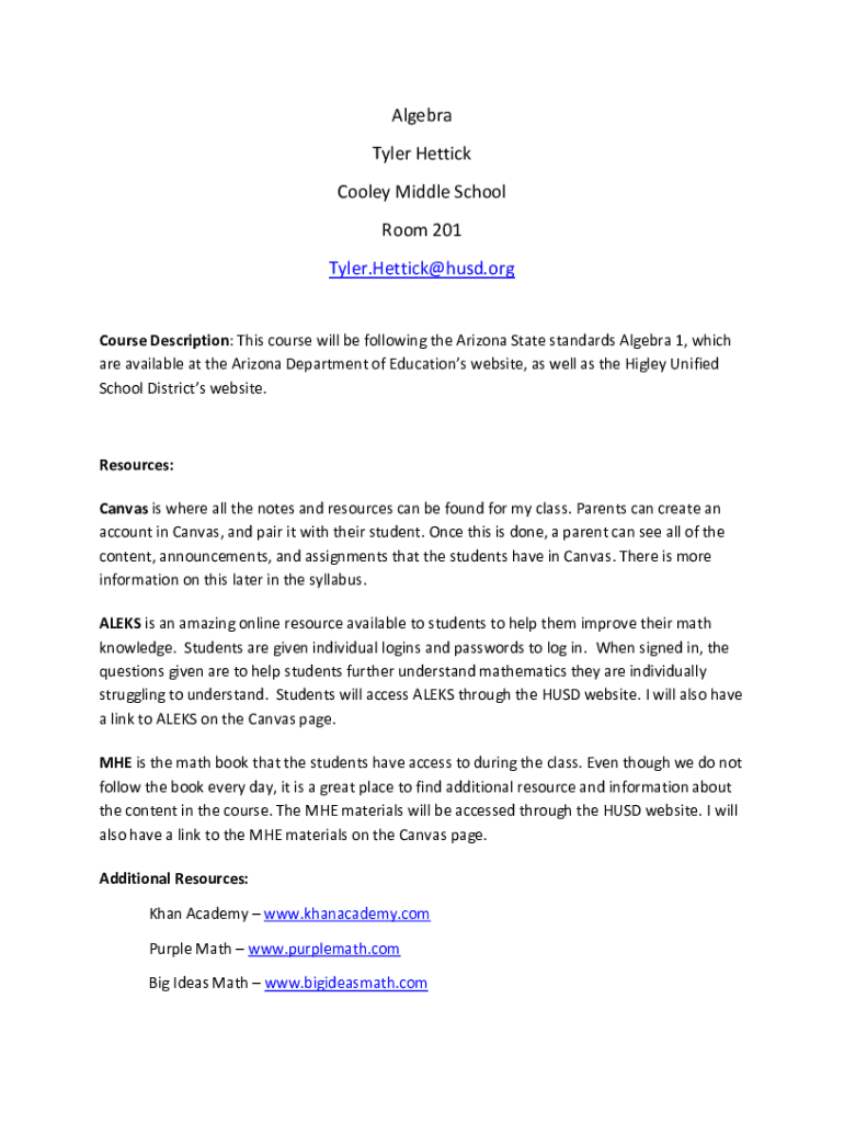 Fillable Online Cooley Middle School / Cooley Middle School Higley Fillable Online Cooley Middle School / Cooley Middle School Higley