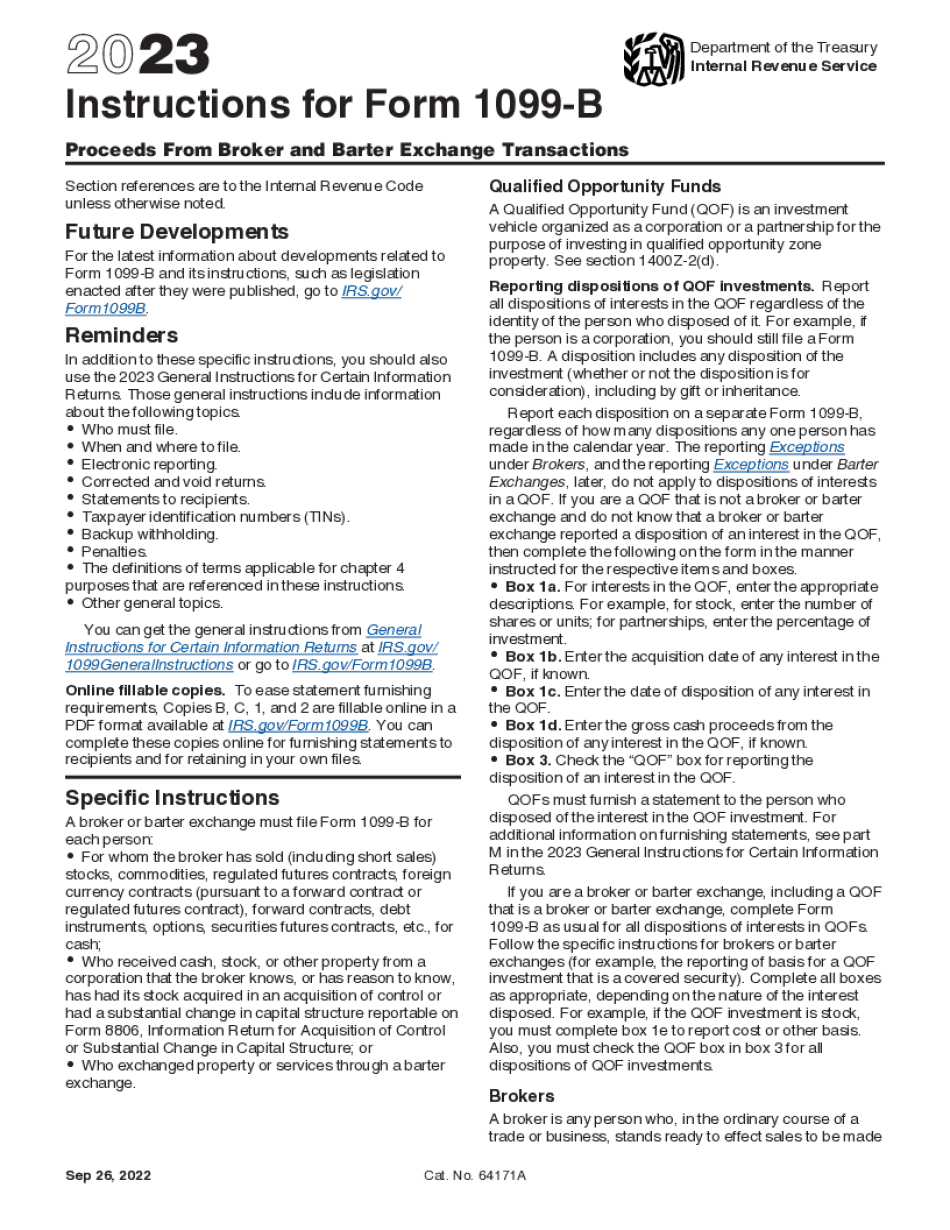 Irs Form 1099 B 2023 Fill Out Sign Online DocHub Fill Online 
