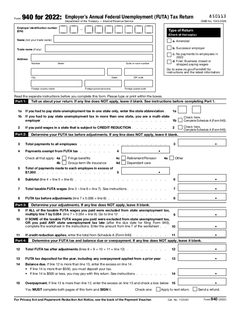 Delete Pages In Form Tax 940
