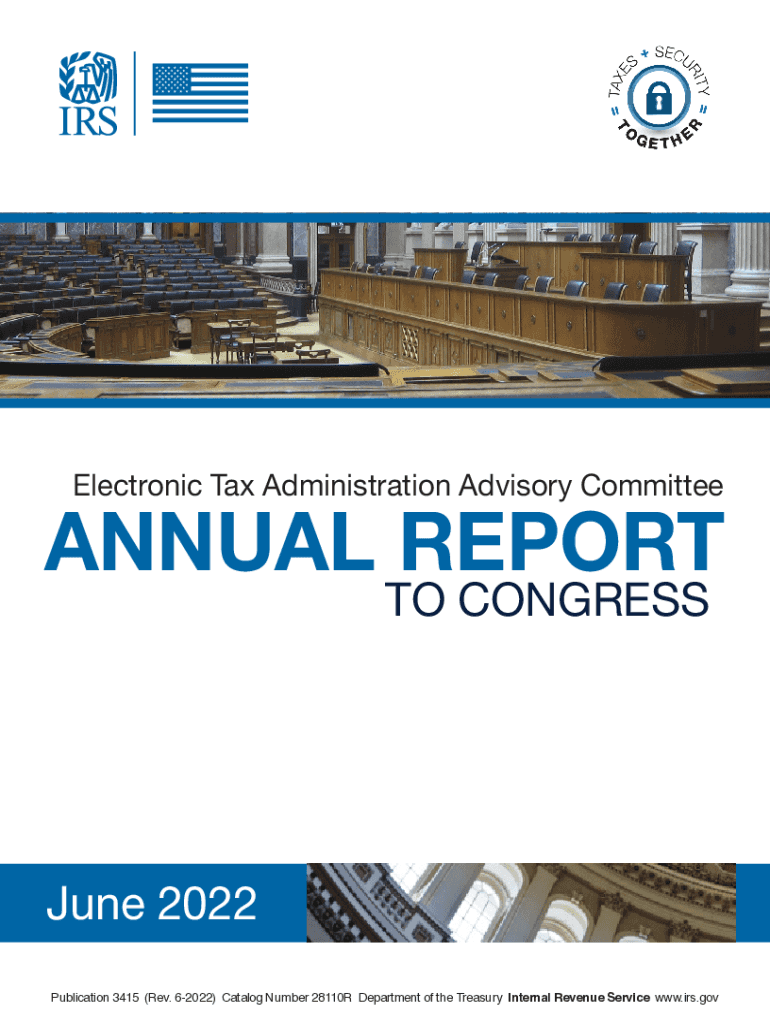 Electronic Tax Administration Advisory Committee releases annual report ... Preview on Page 1