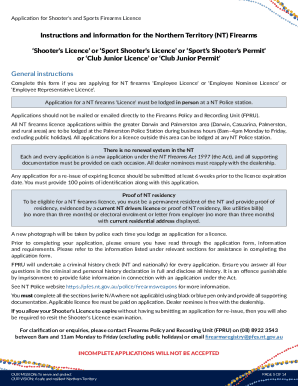 Firearm User's License - Trinidad and Tobago Police Service