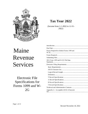 s 1099-G and 1099-INT FAQMaine Revenue Services Doc Template | pdfFiller