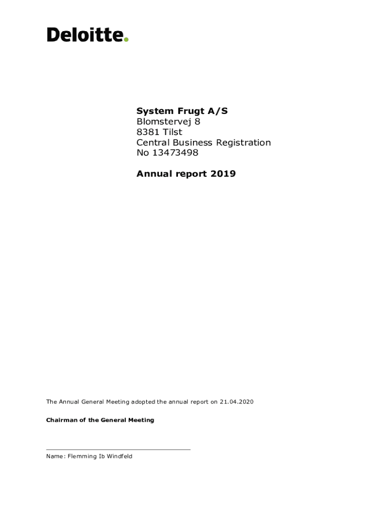 Fillable Online Frugt A S