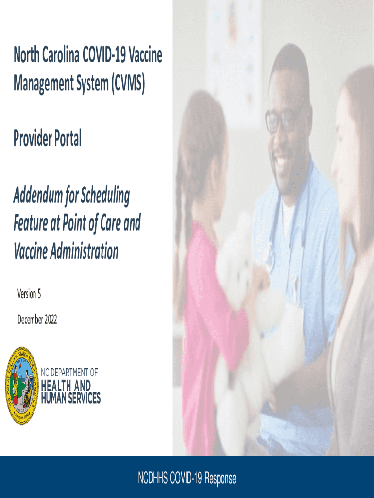 Fillable Online to the CVMS Provider Portal NCDHHS Fax Email