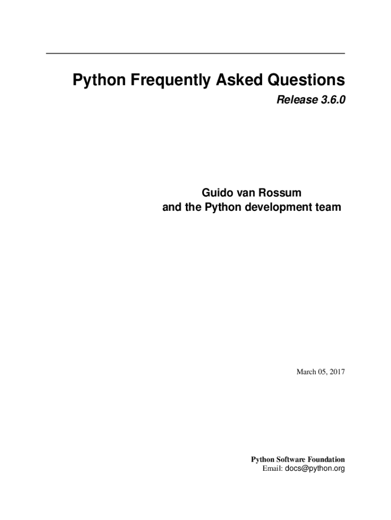 Fillable Online Python Frequently asked Question - Python Frequently ...