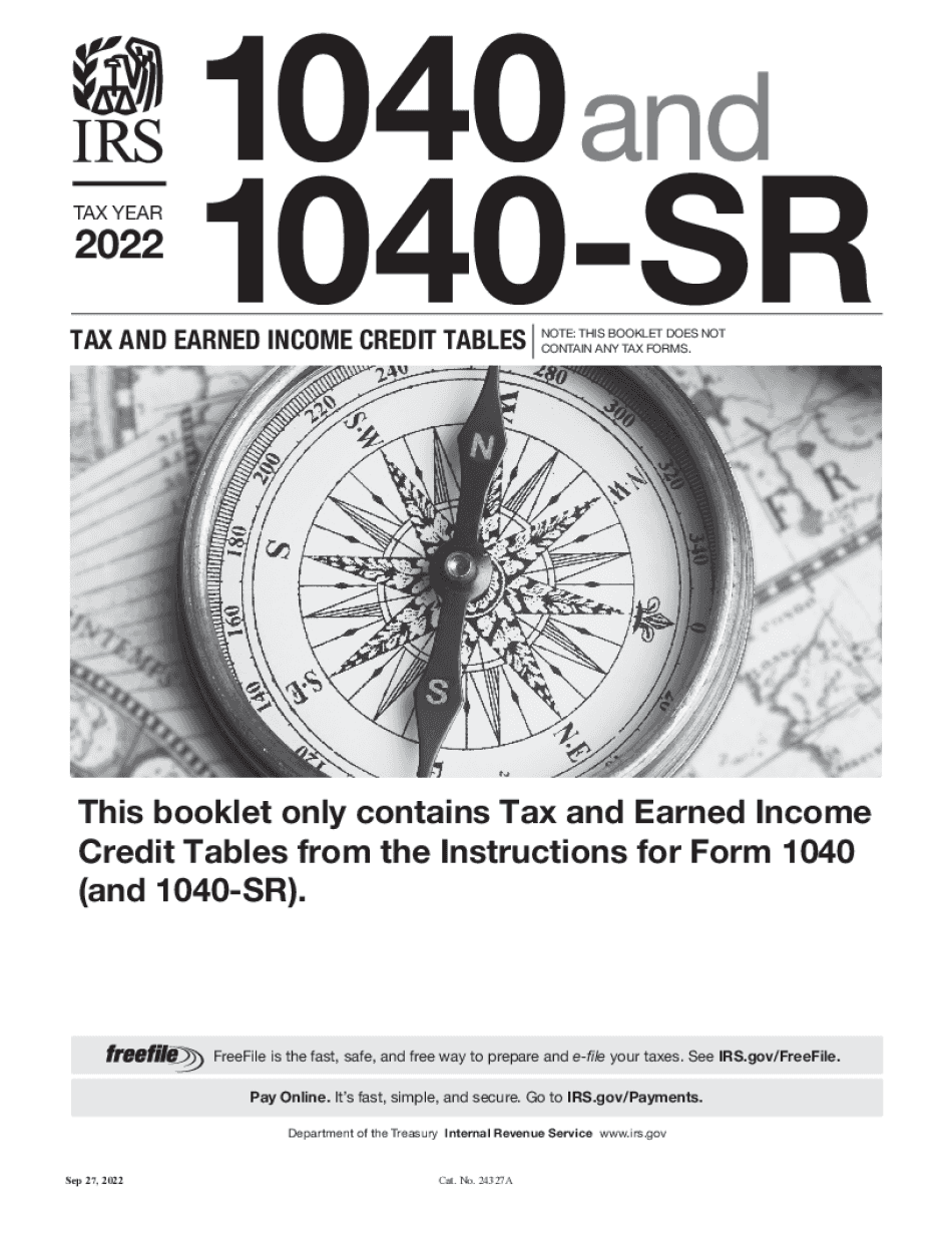 1040a Tax Table 2022