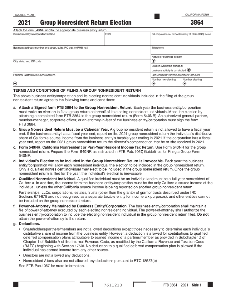 California group nonresident tax returnFTB.ca.gov Preview on Page 1