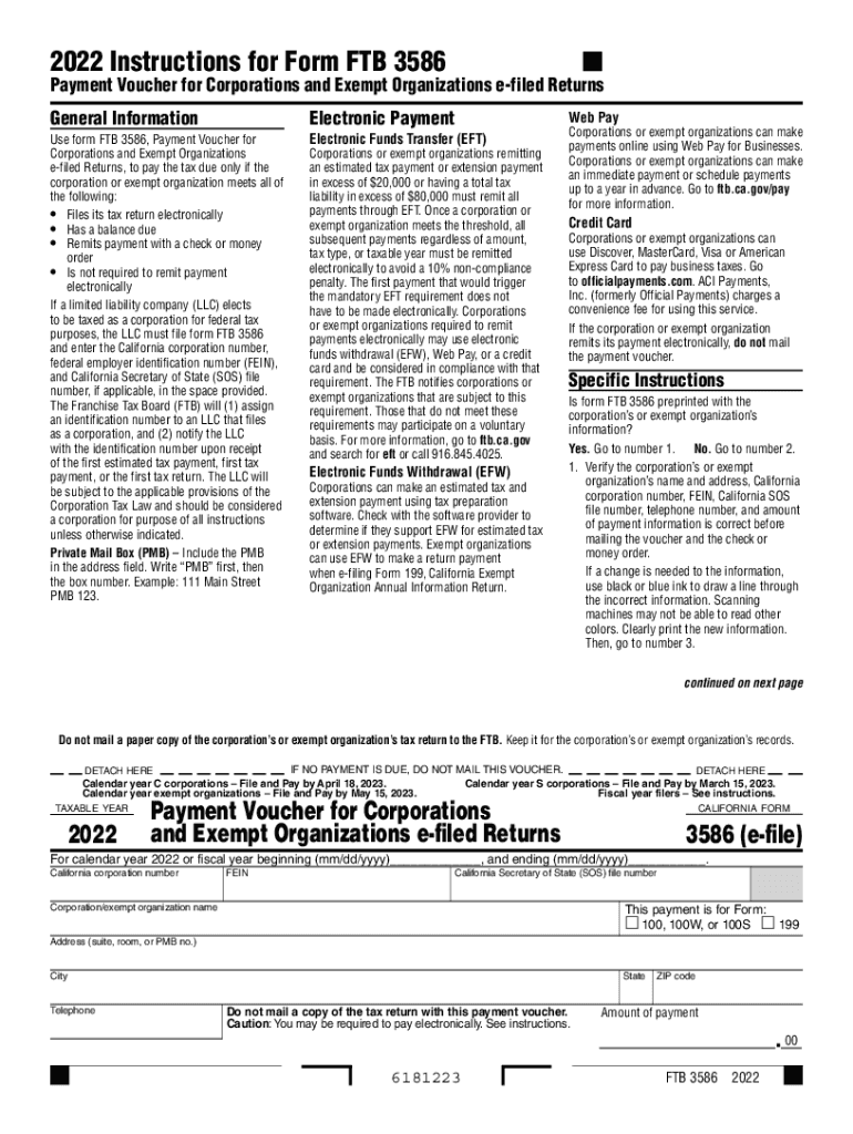 form 3586 Preview on Page 1