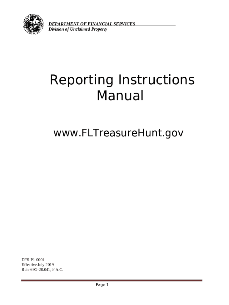 fltreasurehunt.govfilesReportingInstructionsFlorida Bureau of Unclaimed Property Reporting