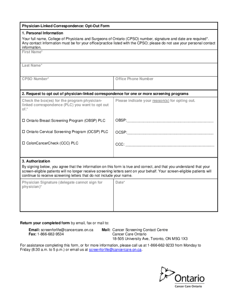 Fillable Online CPSO Ending the PhysicianPatient RelationshipCPSO Ending the Physician
