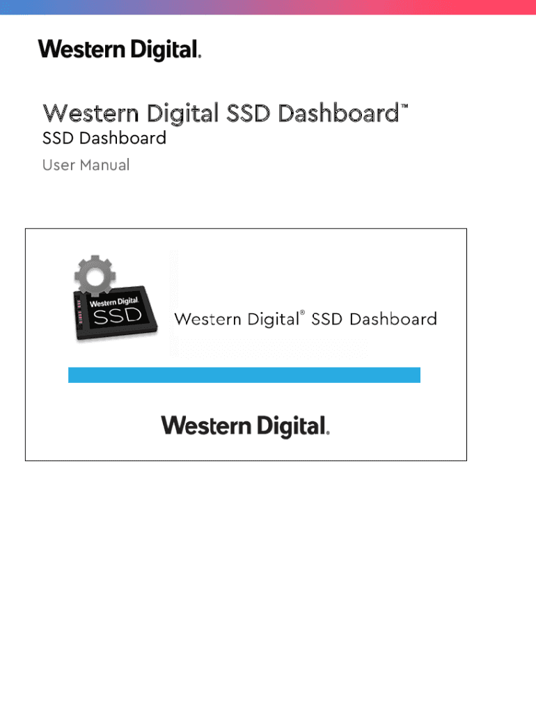 Fillable online western digital ssd dashboard western digital ssd