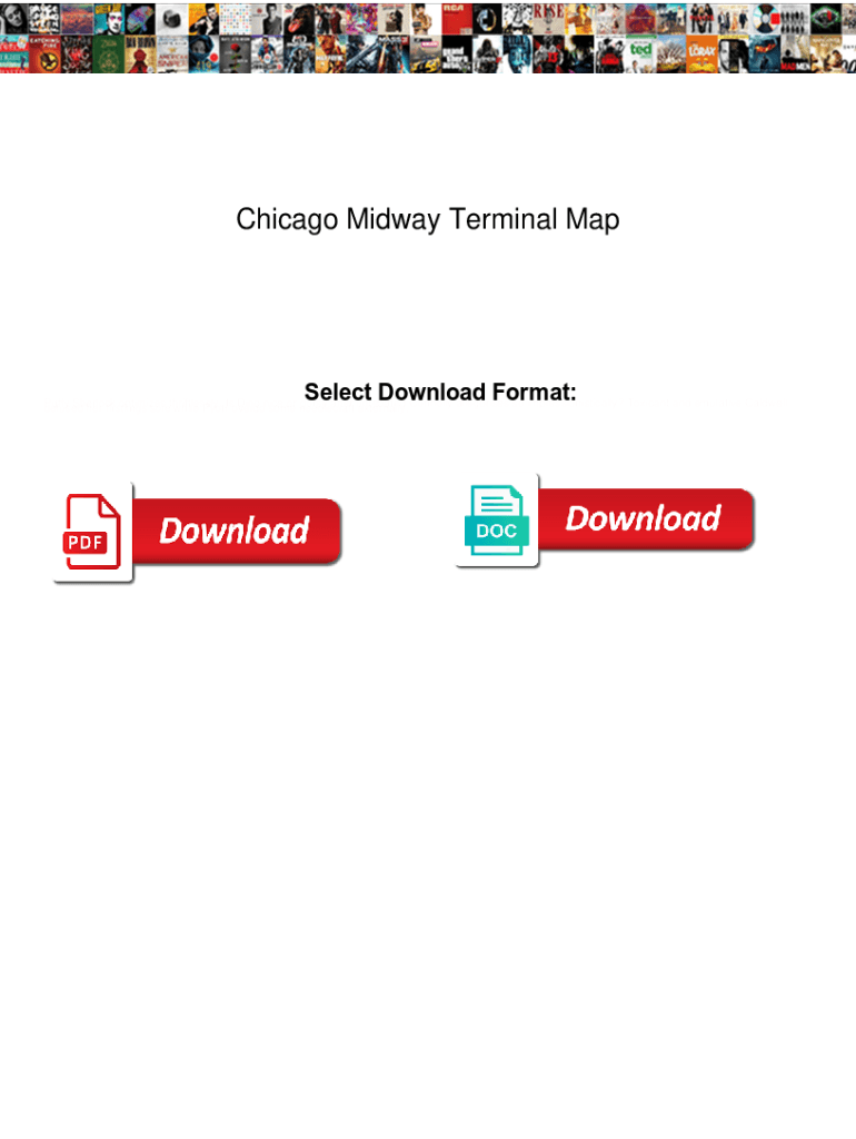 Fillable Online Chicago Midway Terminal Map. Chicago Midway Terminal
