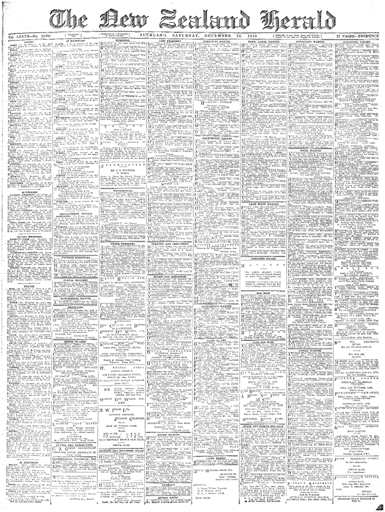 Fillable Online paperspast natlib govt In Memory of My Dear Grandchild ...