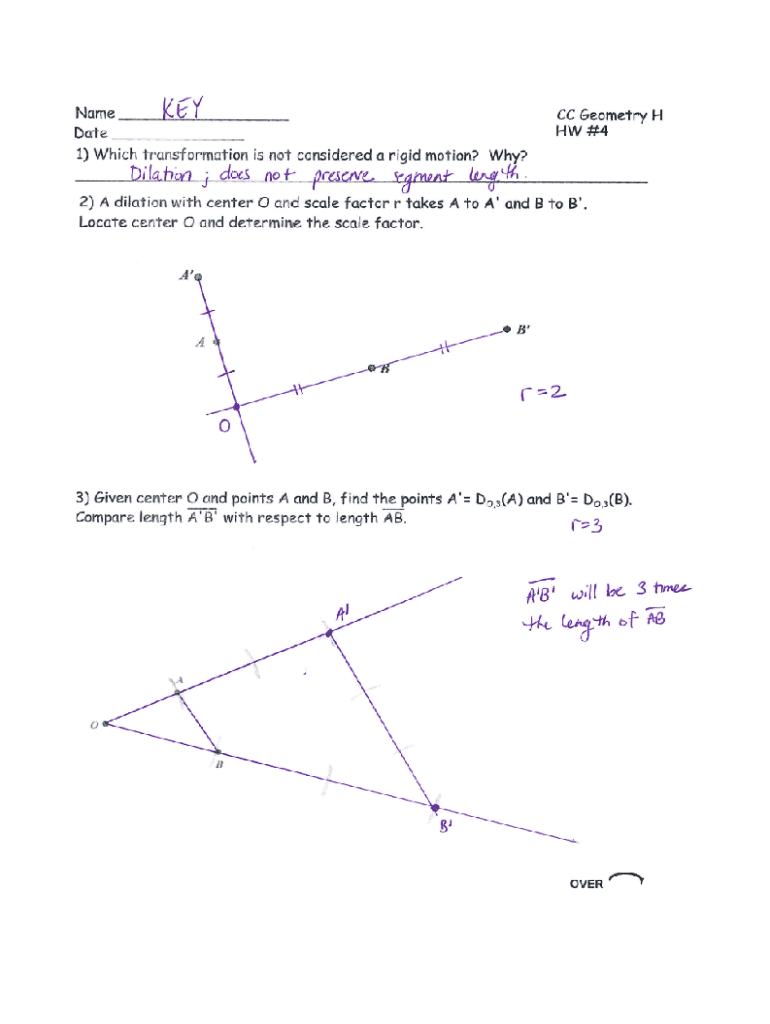 Fillable Online Dilation in GeometryExamples and Explanation - Story of ...