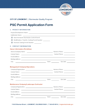 Fillable Online PSC Permit Application Form Fax Email Print - pdfFiller