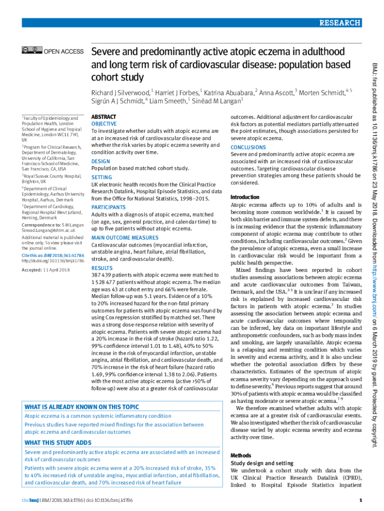 Fillable Online Severe and predominantly active atopic eczema in