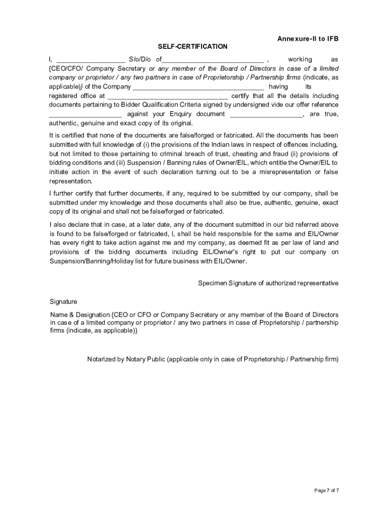 Fillable Online Invitation For Bid (IFB) Definition, How Bid Is Made