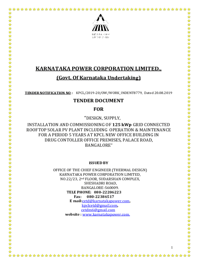 Fillable Online Home KARNATAKA POWER TRANSMISSION CORPORATION LIMITED