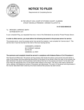 Fillable Online etowah alacourt govcircuit civilEtowah County Fillable Online etowah alacourt govcircuit civilEtowah County