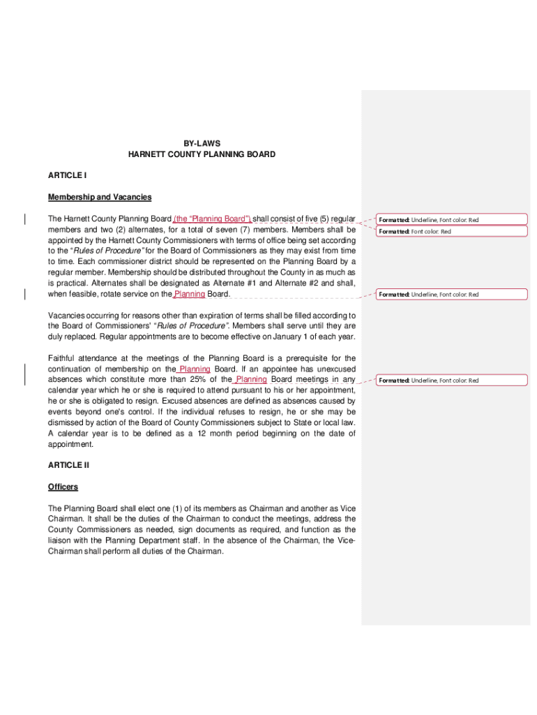 Fillable Online ulstercountyny.govfilesdocumentsUlster County Planning Board Bylaws Ulster