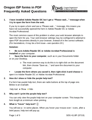 Get the free Oregon ISP s in PDF: Frequently Asked Questions Doc ...