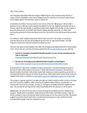 Emergency Broadband Benefit ProgramFederal ...Emergency Broadband Benefit ProgramFederal ...Tribal Broadband Connectivity ProgramBroadbandUSAEmergency Broadband Benefit ProgramFederal ...