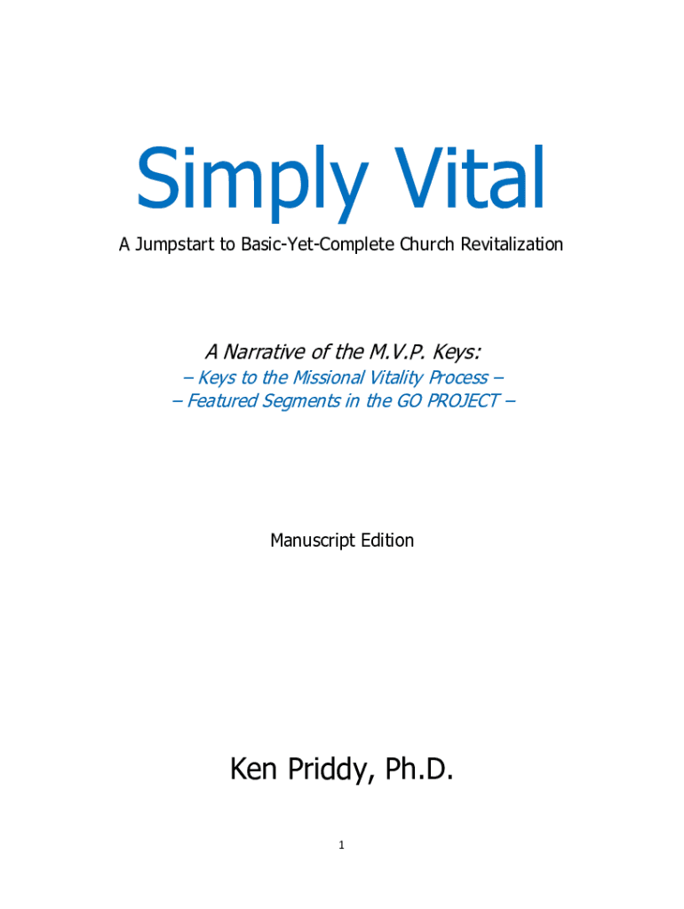 Revitalize: Biblical Keys to Helping Your Church Come Alive Again Preview on Page 1