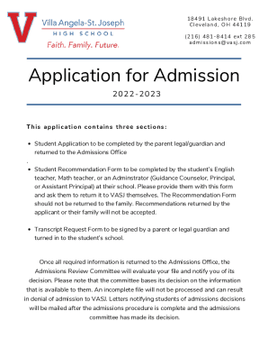 files.ecatholic.com18113documentsALL QUESTIONS ARE REQUIRED. - Villa Angela-St. Joseph High School