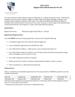 Registration Information - Our Lady of Perpetual Help Catholic Academy ...