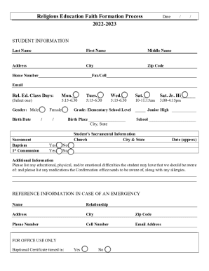 Faith Formation/Religious EducationHoly Trinity Catholic Church