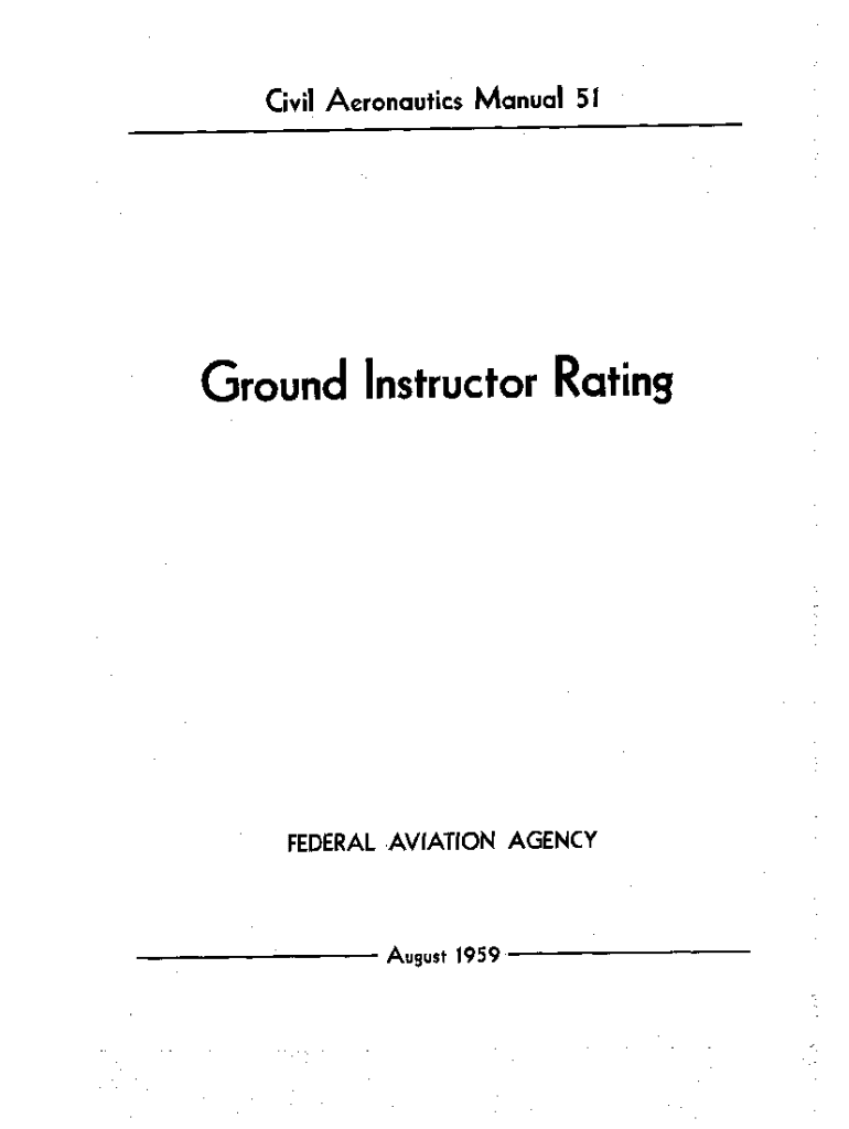 Fillable Online 7 Things You Should Know About Ground Instructor