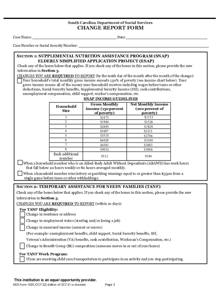 Social Security Name Change in South Carolina Preview on Page 1