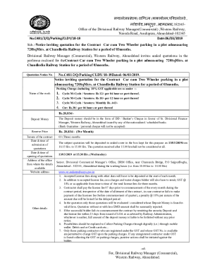 382345Office of the Divisional Railway Manager(Commercial) ,Western Railway,