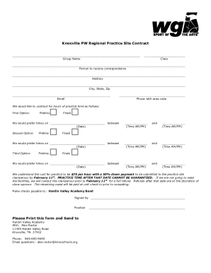 Knoxville PW Regional Practice Site Contract - wgi.org