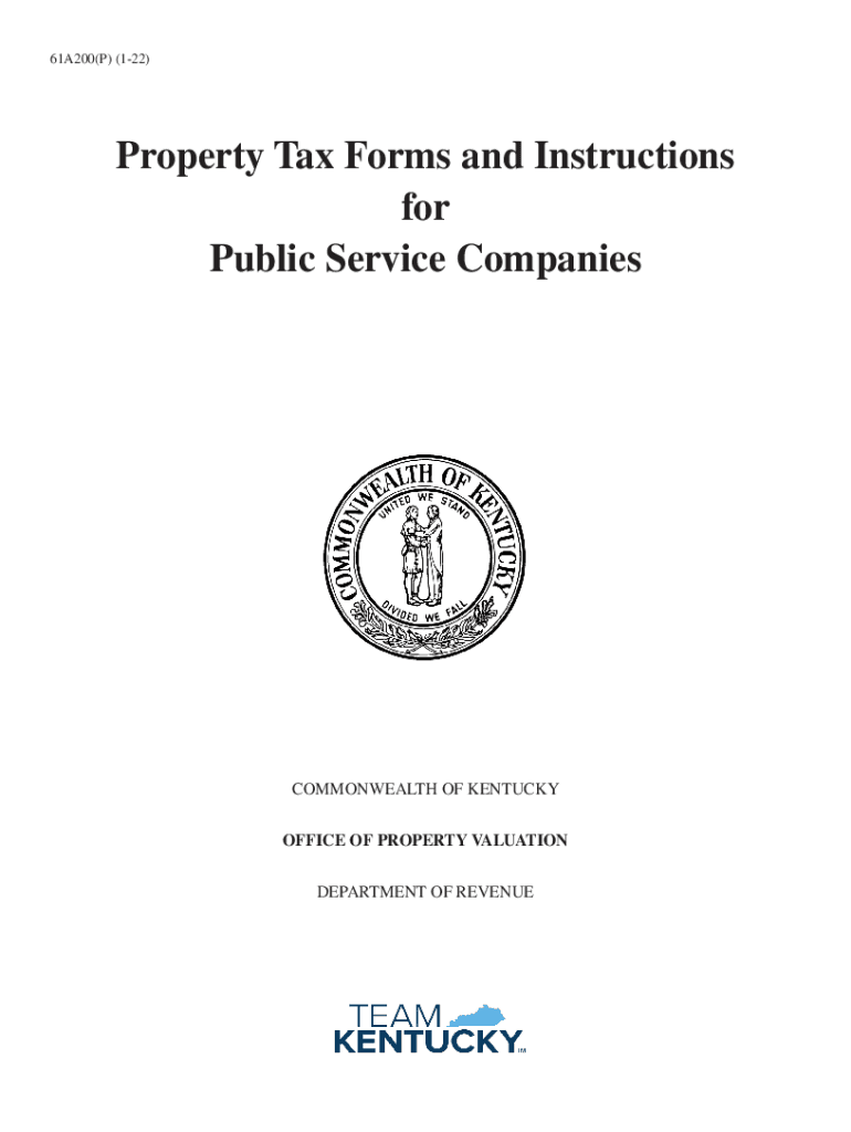 Fillable Online revenue ky Property Tax Forms and Instructions for