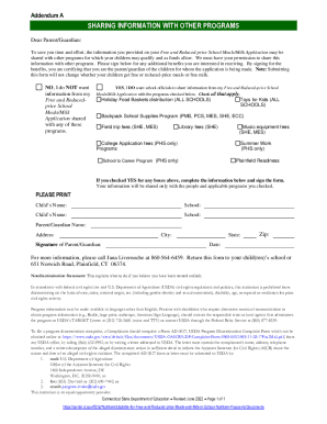Fillable Online Free Reduced Lunch Application English Web.pdf Fax ...