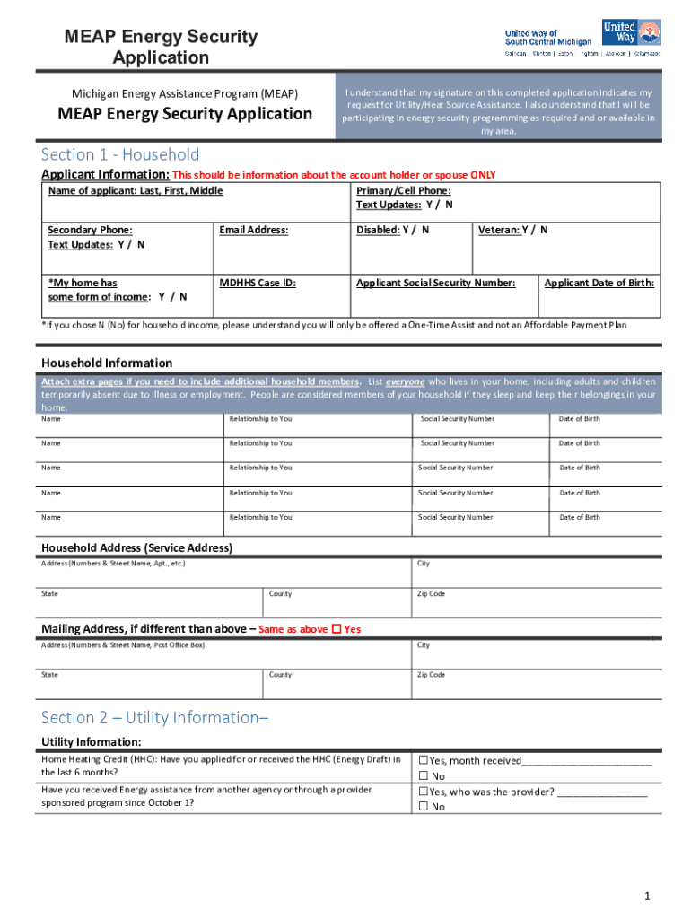 Michigan Energy Assistance Program - State of Michigan Preview on Page 1