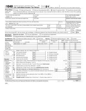 Fillable Online 1040 (2022)Internal Revenue Service Fax Email Print ...