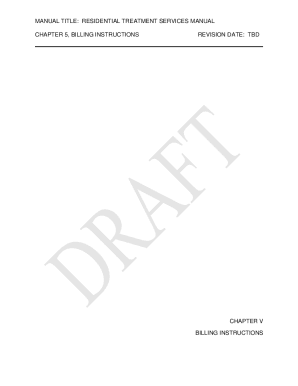 MANUAL TITLE: MENTAL HEALTH SERVICES MANUAL CHAPTER 5, BILLING ...