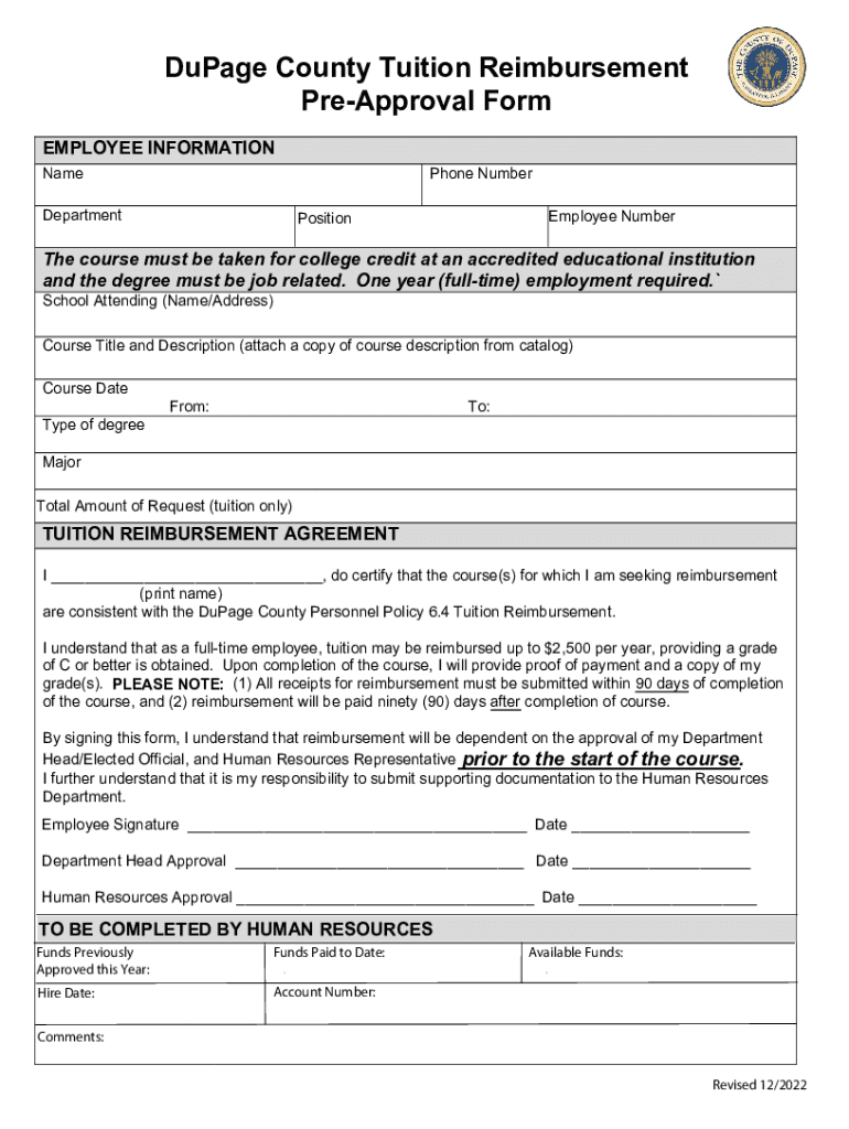 Fillable Online Sample Tuition Reimbursement Request Form Fax Email ...