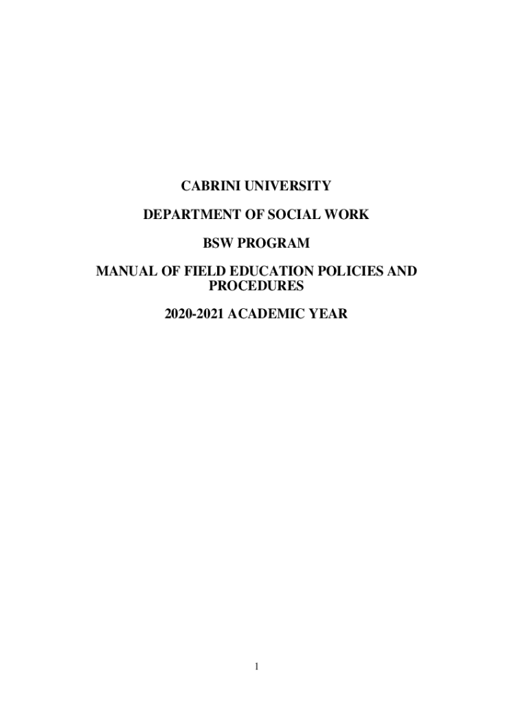 Fillable Online CABRINI UNIVERSITY Fax Email Print pdfFiller