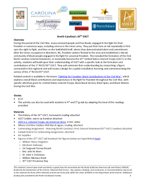 From Enslaved to Freed People35th USCT ... - Civil War Era NC