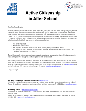 Active Citizenship in After School - Database of K-12 Resources